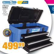 Worksman 3 Drawer Toolbox-Each