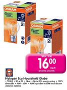 Osram Halogen Eco Household Globe (253242, 253243)-Each