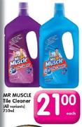 Mr Muscle Tile Cleaner (All Variants)-750ml-Each