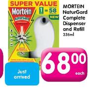 Mortein Naturgard Complete Dispenser And Refill-236ml-Each