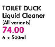 Toilet Duck Liquid Cleaner (All Varients)-6X500ml