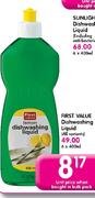 First Value Dishwashing Liquid (All Variants)-400ml-Each