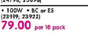 Philips 100W Incandescent Globes-Per 10 Pack