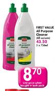 First value All Purpose Cleaner(All variants)-750ml
