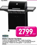 Cadac Stratos 3 Burner Gas Braai-Each