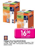 Osram Halogen Eco Household Globe-Each