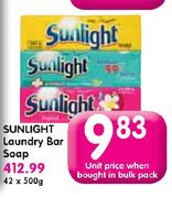 Sunlight Laundry Bar Soap-500gm