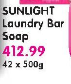 Sunlight Laundry Bar Soap-42x500Gm