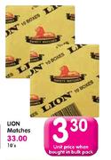Lion Matches-Each-