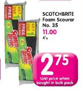Scotchbrite Foam Scourer No. 35-Each