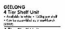 Geelong 4 Tier Shelf Unit-Each
