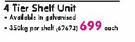 Geelong 4 Tier Shelf Unit-Each