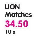 Lion Matches-10's