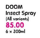 Doom Insect Spray(All Variants)-6x300ml
