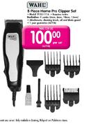 Wahl 8 Piece Home Pro Clipper Set 9155-1116-Per Ser