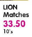 Lion Matches-10's