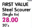 First Value Steel Scourer(Single Tie)-20's