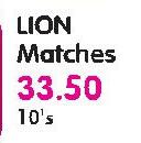 Lion Matches-10's