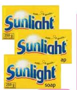 Sunlight Laundry Bar Soap-250gm Each