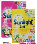 Sunlight Hand Washing Powder(Regular or Tropical)-250gm Each