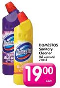 Domestos Sanitary Cleaner(All Variants)-750ml Each