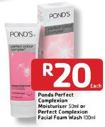 Ponds Perfect Complexion Moisturiser-50ml / Perfect Complexion Facial Foam Wash-100ml Each