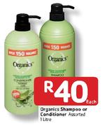 Organics Shampoo Or Conditioner Assorted-1L Each