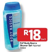 PnP Body Basics Shower Gel Assorted-400ml Each