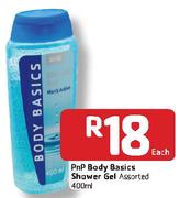 PnP Body Basics Shower Gel-400ml Each