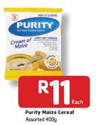 Purity Maize Cereal-400g Each