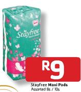 Stayfree Maxi Pads-8s/10s