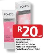 Ponds Perfect Complexion Moisturiser 50ml Or Perfect Complexion Facial Foam Wash 100ml-Each