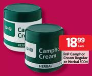 PnP Camphor Cream Regular Or Herbal 500ml Each
