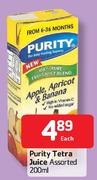 Purity Tetra Juice Assorted - 200ml Each