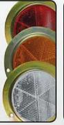 63mm Round Reflector With Metal Bezel Clear