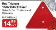 Red Triangle 150X150X150mm
