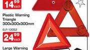Plastic Warning Triangle 300X300X300mm-Each