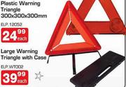 Large Warning Triangle With Case-Each