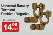 Universal Battery Terminal Positive/Negative-Each