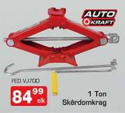 Auto Kraft 1 Ton Skerdomkrag-Each