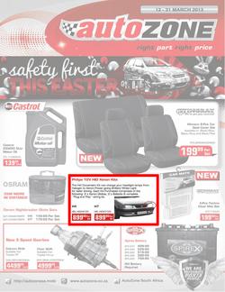 Autozone : Safety First This Easter (12 Mar - 31 Mar 2013), page 1