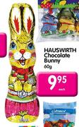 Hauswirth Chocolate Bunny-60g Each