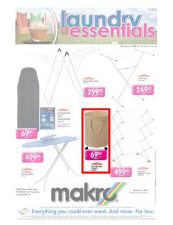 Makro : Laundry Essentials (18 Mar - 2 Apr 2013), page 1
