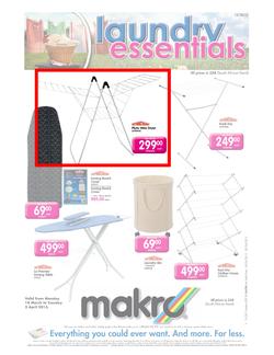 Makro : Laundry Essentials (18 Mar - 2 Apr 2013), page 1