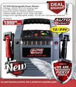 Auto Kraft 12/24V Rechargeable Power Station(FED.PPS24V)-Each