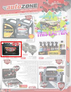 Autozone : Safety First This Easter (19 Mar - 31 Mar 2013), page 1