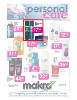 Makro : Personal Care (22 Mar - 1 Apr 2013), page 1