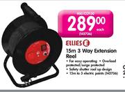 Ellies 15m 3 Way Extension Reel-Each