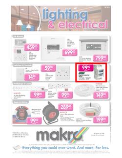 Makro : Lighting & Electrical (25 Mar - 31 Mar 2013), page 1