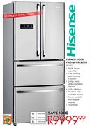 Hisense French Door Fridge/Freezer(H600FS)